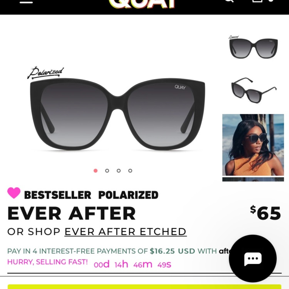 Never been worn QUAY polarized sunglasses